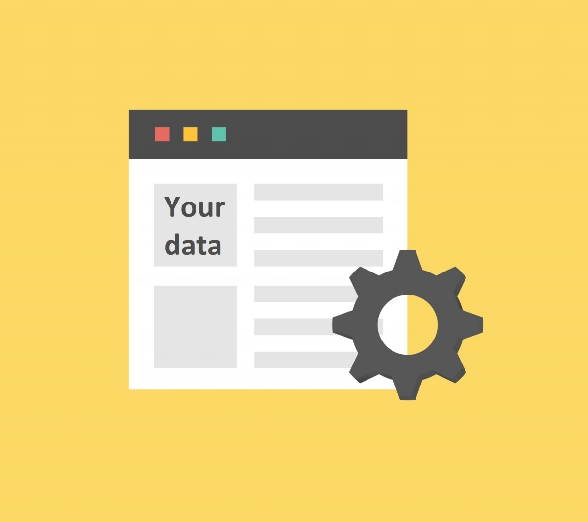 Your data labelled on a web page