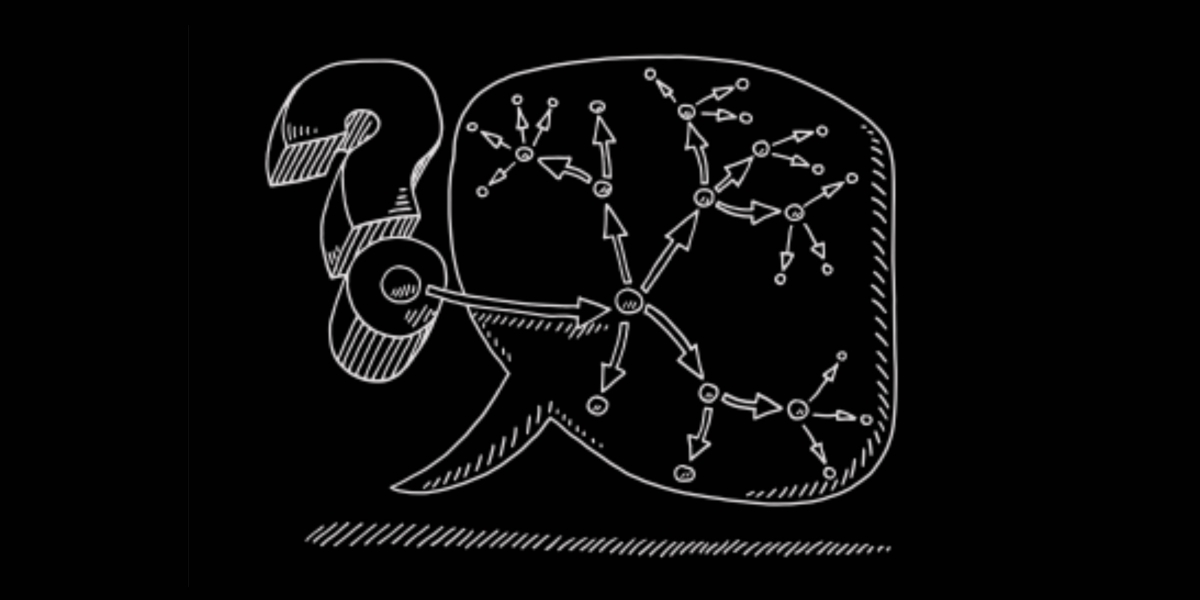 Question mark graphic with arrows showing multiple possibilities