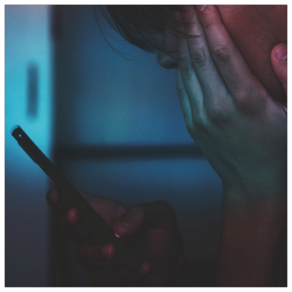 Person on their phone.