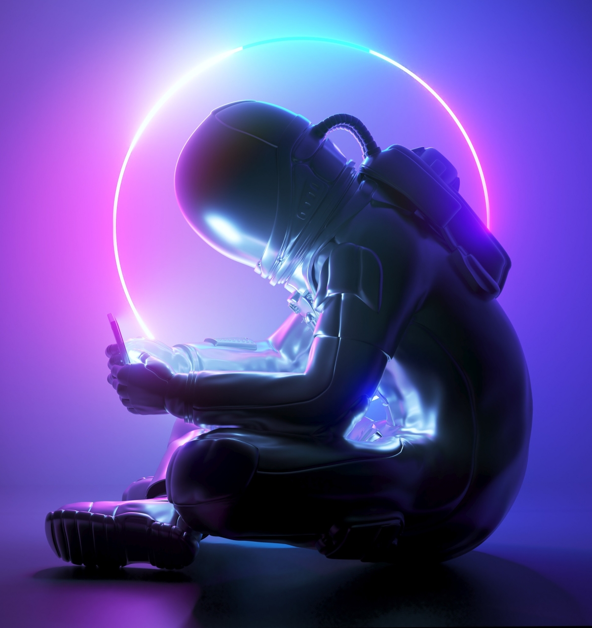 Astronaut reading
