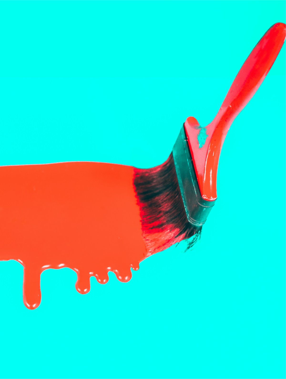 Red paint swipe.