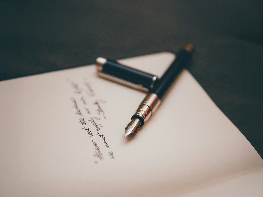 quill writing
