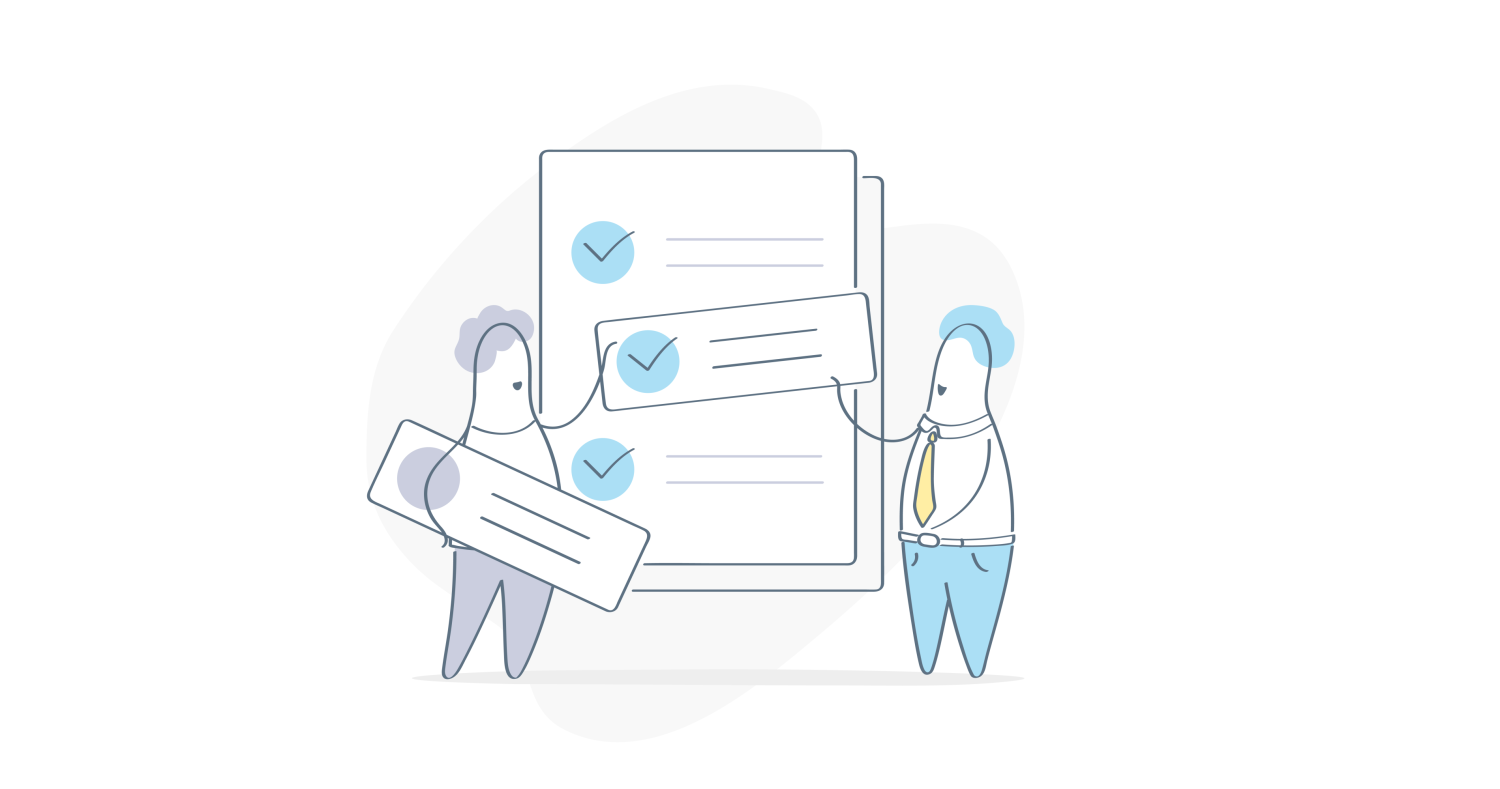 Characters organising a to do list
