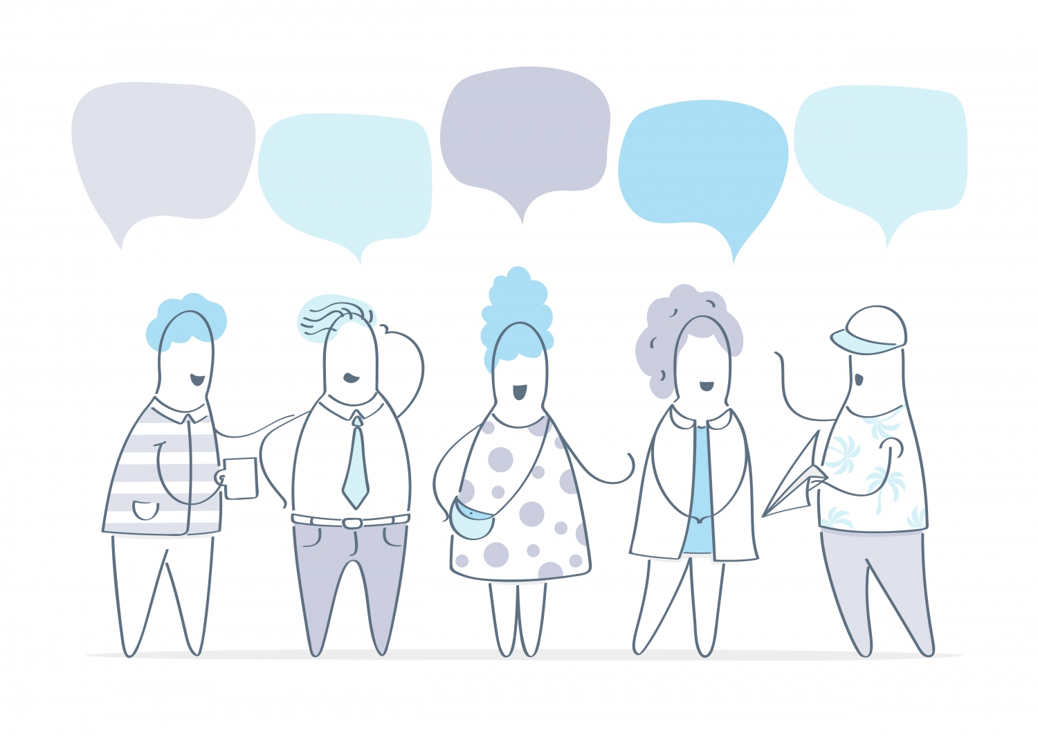 Small characters talking