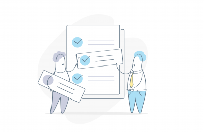 Characters organising a to do list