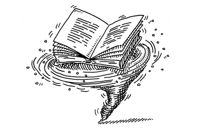 Book on a whirlwind