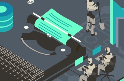 Miniature robots and a typewriter