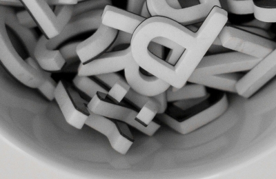 Letters in a bowl